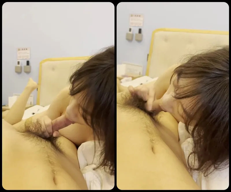 Em gái ngoan liếm láp cây hàng bự của anh